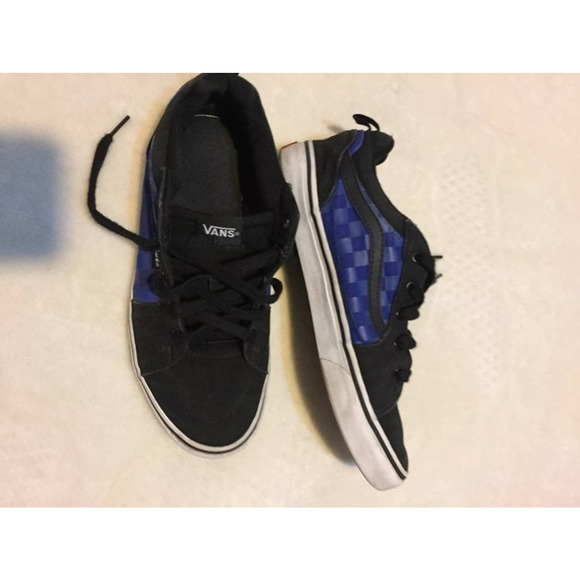 Vans Old Skool  Black with Blue checkers - Picture 3 of 7